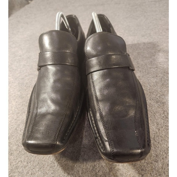 Kenneth Cole New York Shoes Mens Size 9 Black Leather Monk Strap Run‎ Around